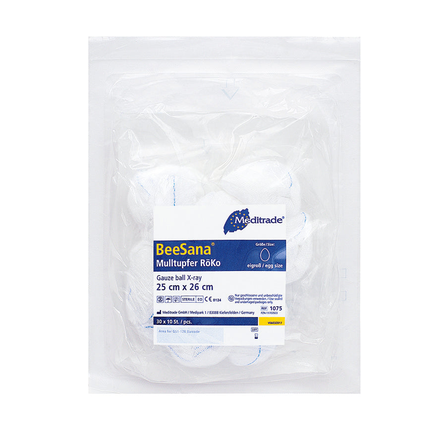 BeeSana® sideharsotuuput, RöKo, steriili, 25 x 26 cm, pyöreä muoto, 10 kpl | Pakkaus (300 kpl)