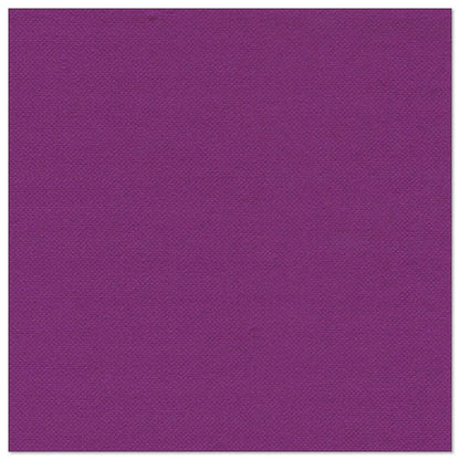 Yksivärinen violetti suorakulmainen lautasliina PAPSTAR GmbH:ltä, "ROYAL Collection" 20 lautasliinaa (1/4-taitto, 40x40 cm), kuvattuna valkoisella taustalla - ihanteellinen tyylikkääseen pöytäkoristeluun.