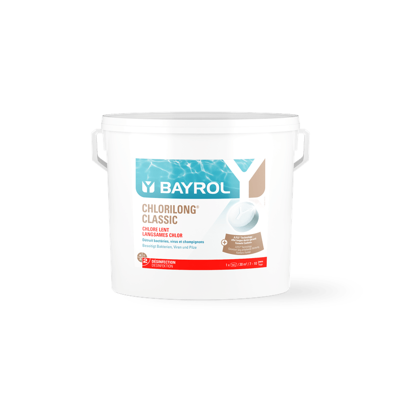 BAYROL Chlorilong® CLASSIC hitaasti liukenevat klooritabletit uima-altaisiin