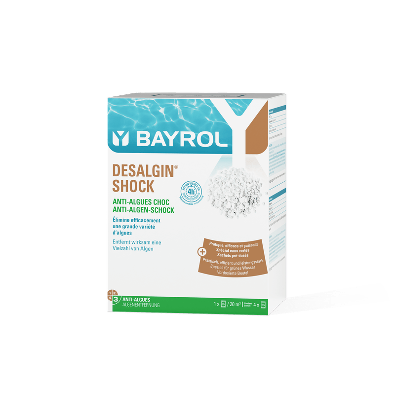 BAYROL Desalgin® SHOCK 1,6 kg Anti-leväaine kloorirakeiden muodossa | Purkki (1600 g) 