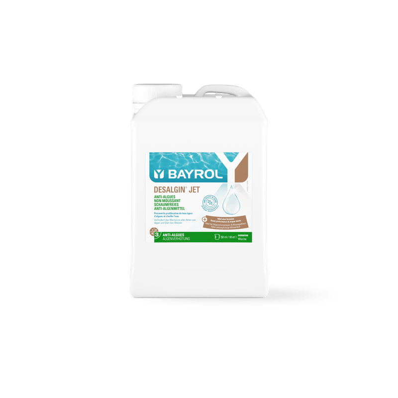 BAYROL Desalgin® JET Luotettava levämyrkkytiiviste kaikentyyppisiä leviä vastaan