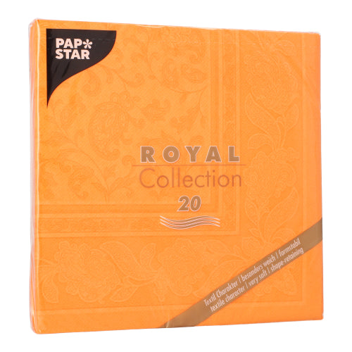 20 kappaleen PAPSTAR "ROYAL Collection" lautasliinapakkaus (40x40 cm, 1/4-taitto) PAPSTAR GmbH:ltä - FSC-sertifioidut, pehmeät, imukykyiset ja tekstiilimäiset premium-tissue-lautasliinat hillityllä kukkakuviolla jokaiseen tilaisuuteen.