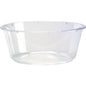 Läpinäkyvä, pyöreä jälkiruokakulho 104x104x40 mm Duni GmbH:ltä, jossa on sileä reuna ja viistot sivut, täydellinen jälkiruokiin. Myydään 75 kappaleen pakkauksissa. Yksivärisellä valkoisella taustalla.
