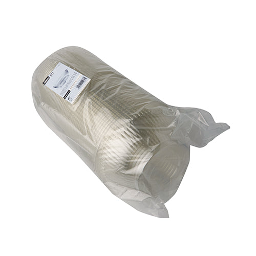 Tiivistetty muovipakkaus sisältää pinon läpinäkyviä, pyöreitä Starpak 50 salaattikulho R-PET-kuppeja, joissa on valkoinen sivuetiketti, tarjoten ympäristöystävällisen vaihtoehdon kokoontumisiinne.