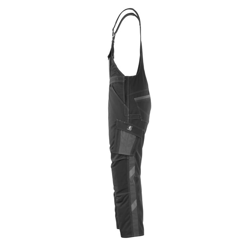 MASCOT® Leipzig Dungarees, musta/tumma antrasiitti