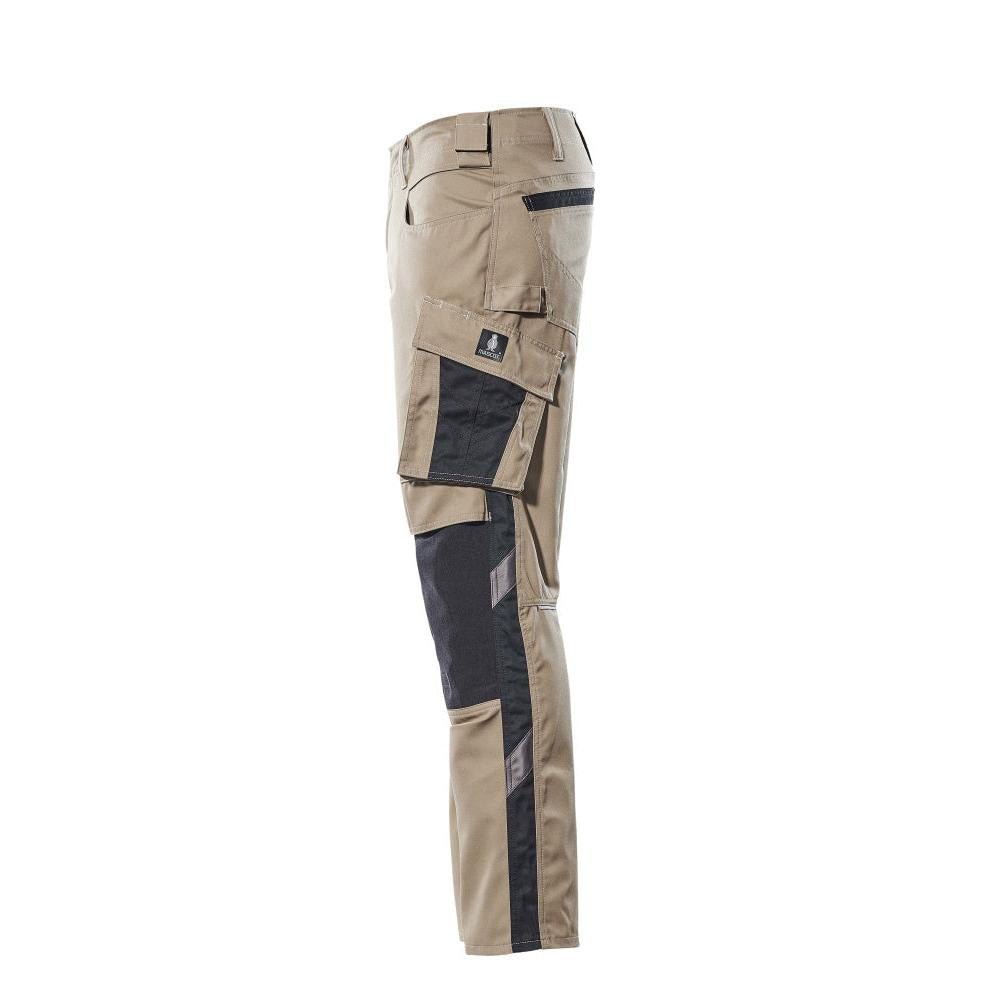 MASCOT® Mannheim -housut, vaalea khaki/musta