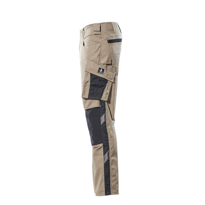 MASCOT® Mannheim -housut, vaalea khaki/musta