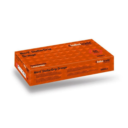 MediTrade STELLARGRIP, oranssi kertakäyttöinen hansikas nitriilistä