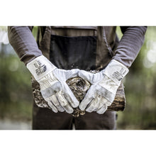 NITRAS SPLIT STAR 2, lehmän haljasnahkakäsineet, luonnonväri / harmaa, EN 388 puuvilla | Paketti (12 paria)