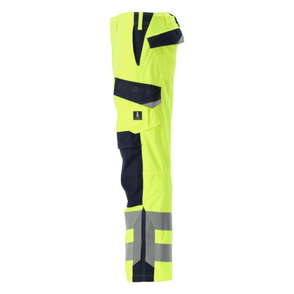MASCOT® Arbon housut Multisafe, hi-vis keltainen/musta-sininen