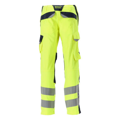 MASCOT® Arbon housut Multisafe, hi-vis keltainen/musta-sininen