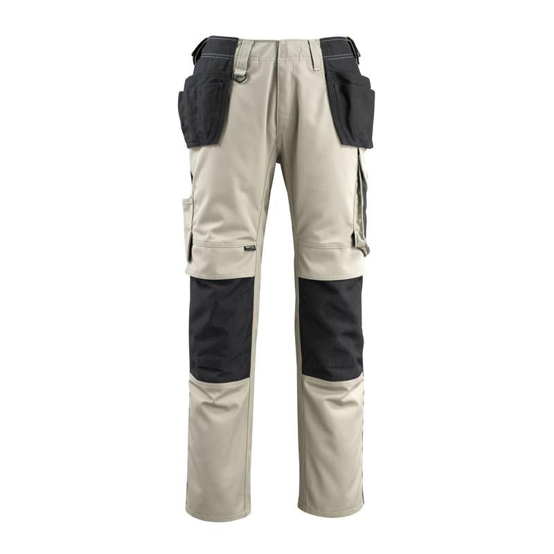 MASCOT® Bremen käsityöhousut, vaalea khaki/musta