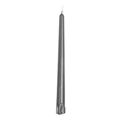 Yksi sytyttämätön PAPSTAR 8 kynttilä (2,2 x 25 cm, 100% steariinia) PAPSTAR GmbH:lta seisoo pystyssä näkyvällä sydämellä valkoisella pohjalla - täydellinen kaikille, jotka tarvitsevat pitkään palavia kynttilöitä.