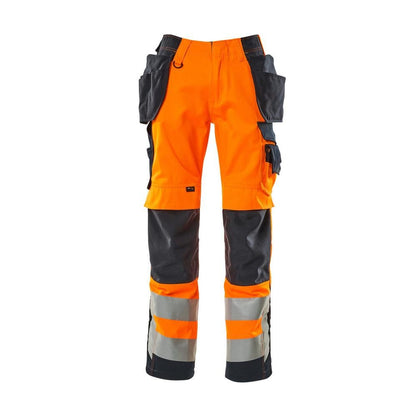 MASCOT® Wigan käsityöhousut, hi-vis oranssi/musta-sininen