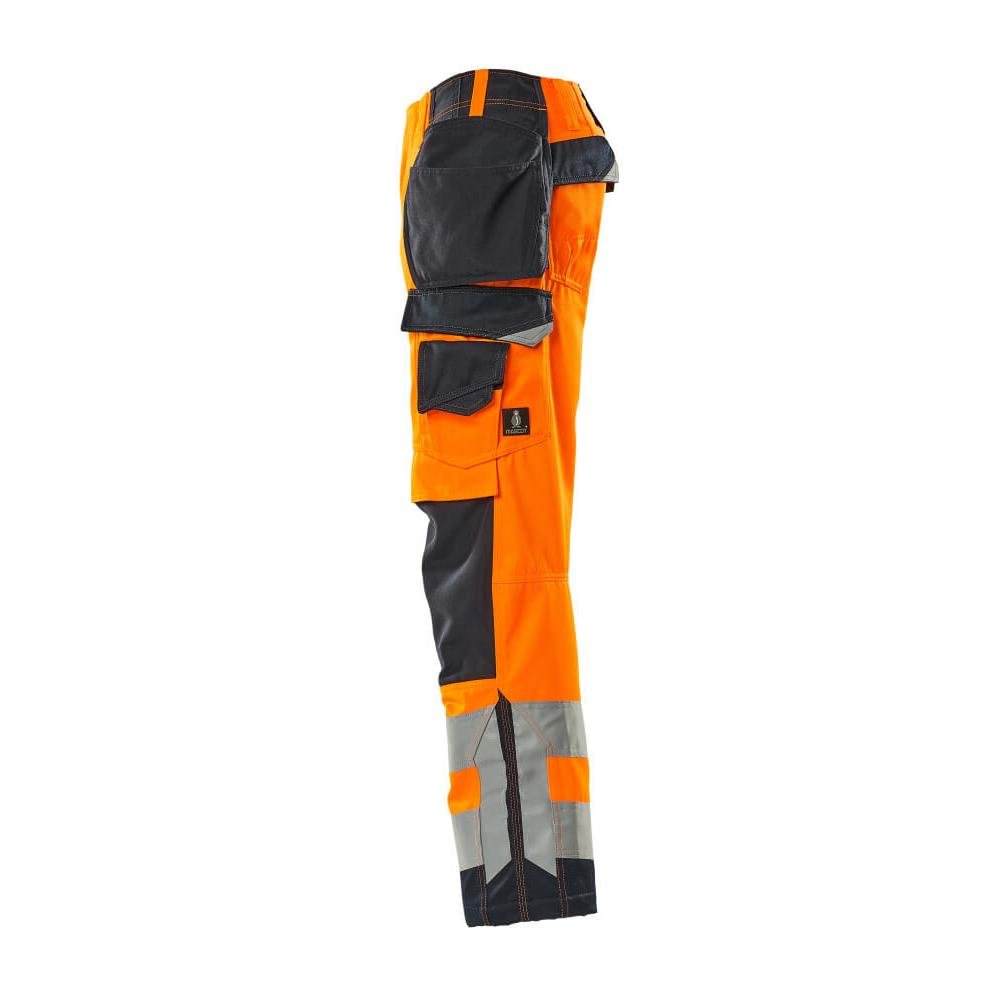 MASCOT® Wigan käsityöhousut, hi-vis oranssi/musta-sininen