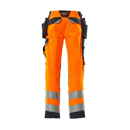 MASCOT® Wigan käsityöhousut, hi-vis oranssi/musta-sininen