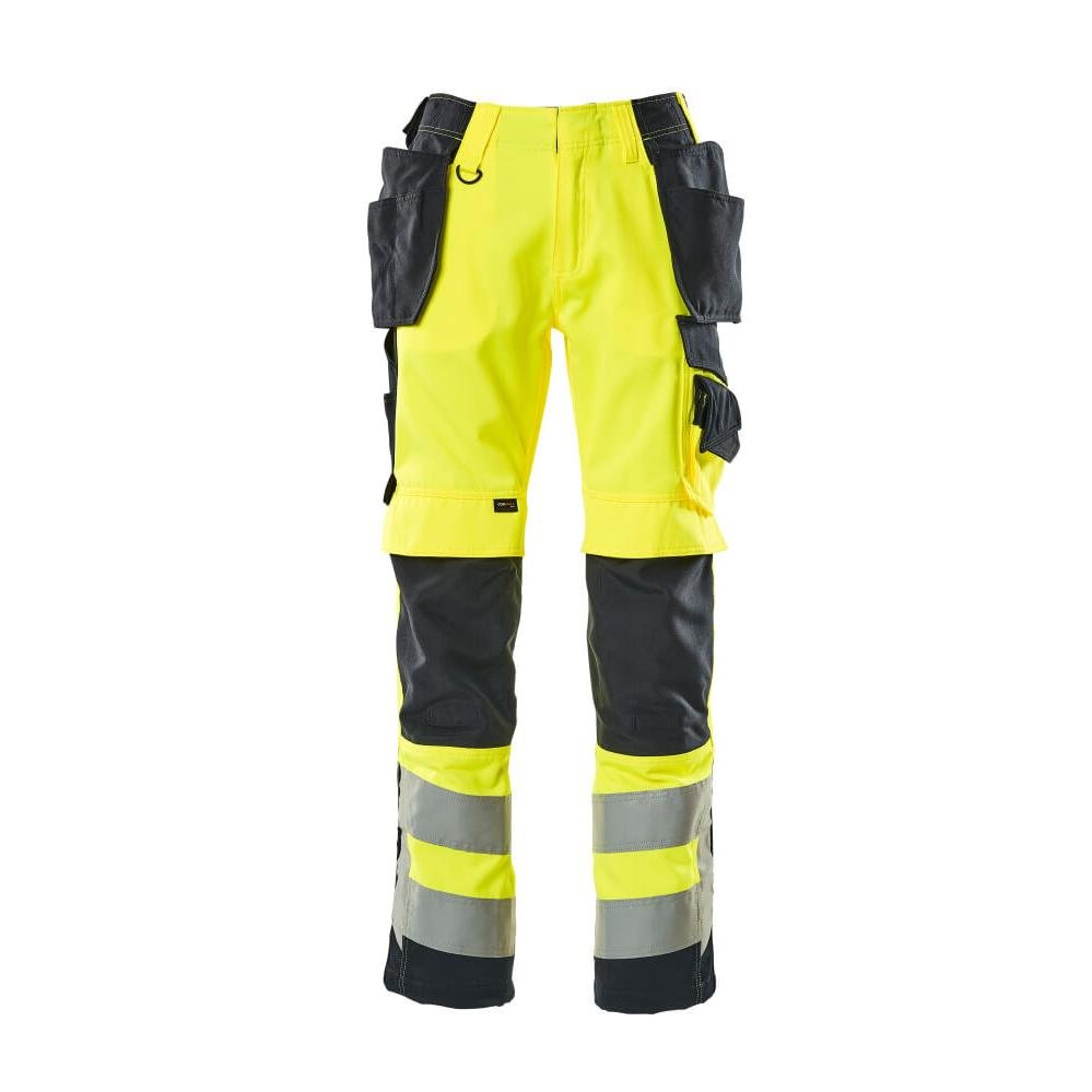 MASCOT® Wigan käsityöhousut, hi-vis keltainen/musta-sininen