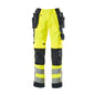 MASCOT® Wigan käsityöhousut, hi-vis keltainen/musta-sininen