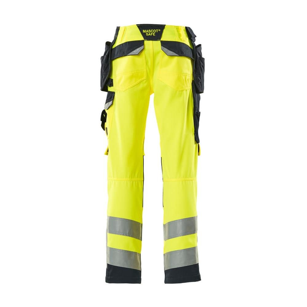 MASCOT® Wigan käsityöhousut, hi-vis keltainen/musta-sininen