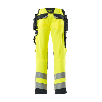 MASCOT® Wigan käsityöhousut, hi-vis keltainen/musta-sininen