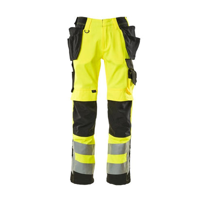 MASCOT® Wigan käsityöhousut, hi-vis keltainen/musta