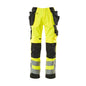 MASCOT® Wigan käsityöhousut, hi-vis keltainen/musta