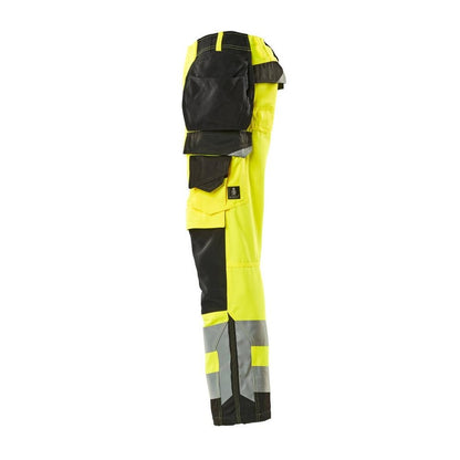 MASCOT® Wigan käsityöhousut, hi-vis keltainen/musta