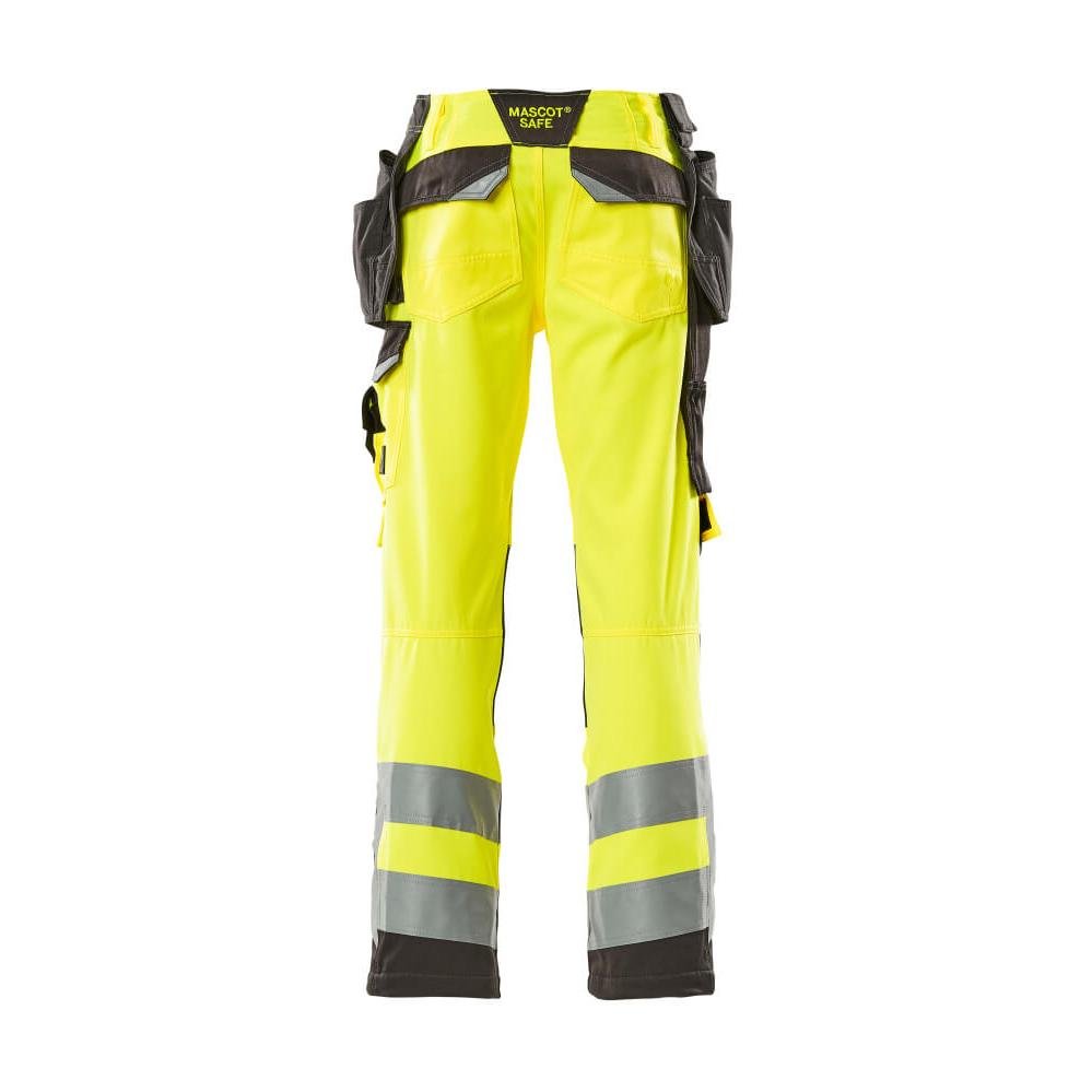 MASCOT® Wigan käsityöhousut, hi-vis keltainen/tumma antrasiitti