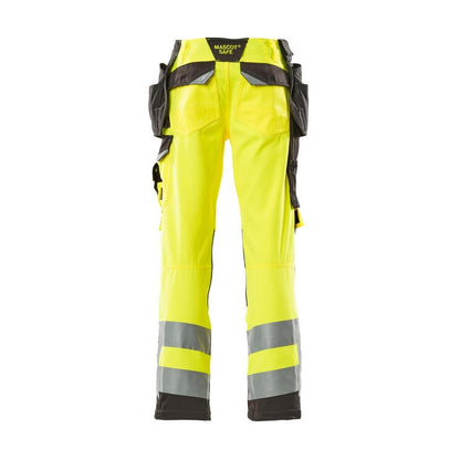 MASCOT® Wigan käsityöhousut, hi-vis keltainen/tumma antrasiitti