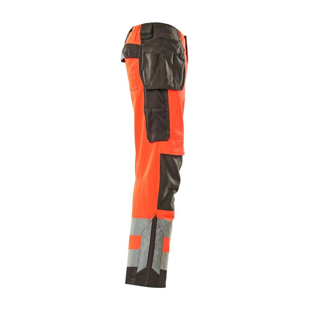 MASCOT® Wigan käsityöhousut, hi-vis punainen/tumma antrasiitti