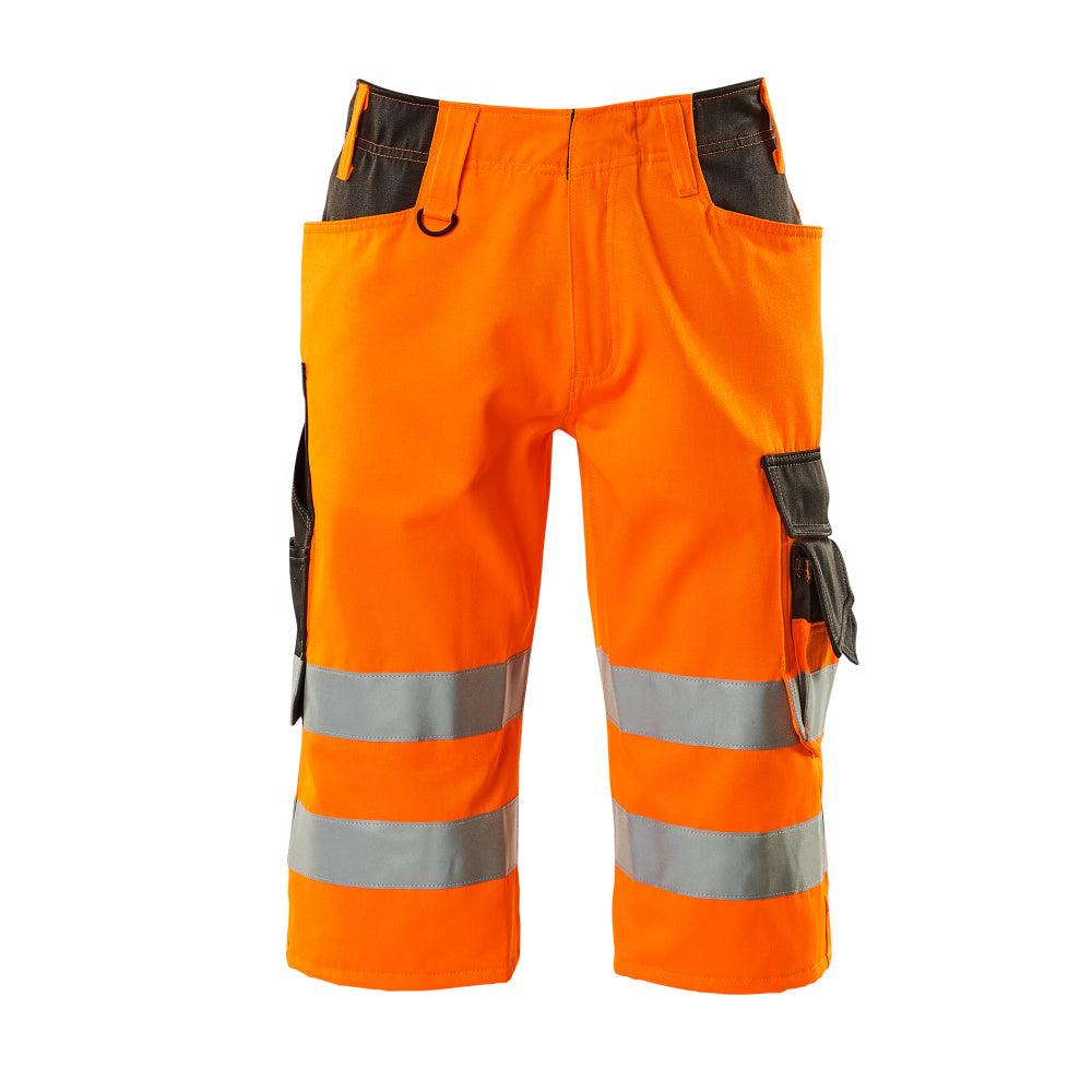MASCOT® Luton kolme neljäsosaa pitkät housut, hi-vis oranssi/tumma antrasiitti