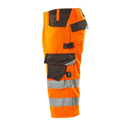 MASCOT® Luton kolme neljäsosaa pitkät housut, hi-vis oranssi/tumma antrasiitti