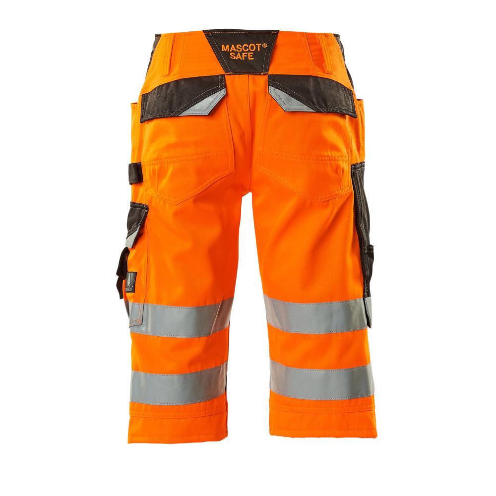 MASCOT® Luton kolme neljäsosaa pitkät housut, hi-vis oranssi/tumma antrasiitti