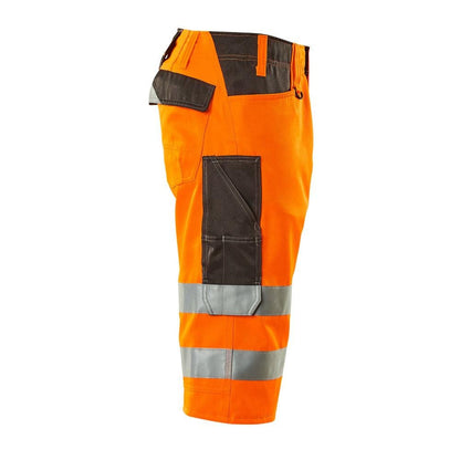 MASCOT® Luton kolme neljäsosaa pitkät housut, hi-vis oranssi/tumma antrasiitti