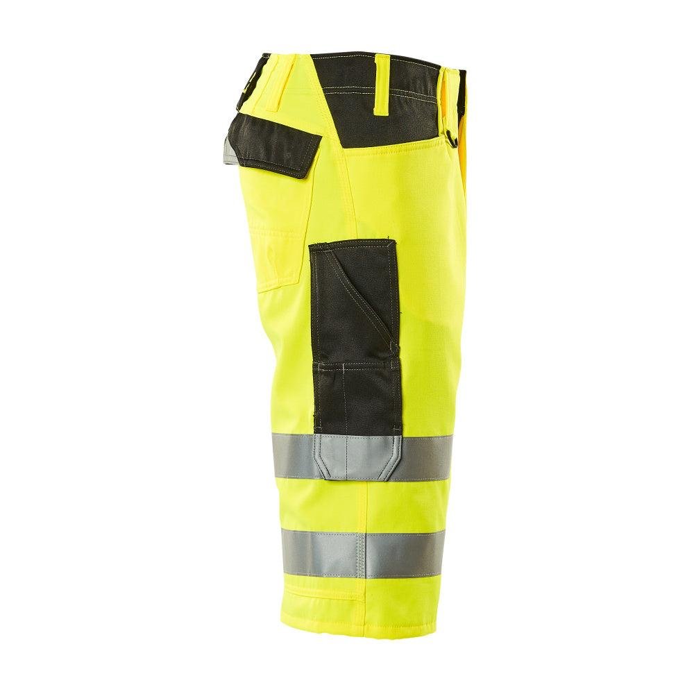 MASCOT® Luton kolmineljänneshousut, hi-vis keltainen/musta