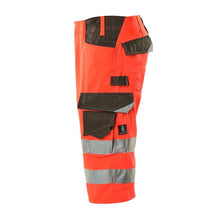 MASCOT® Luton kolmineljänneshousut, hi-vis punainen/tumma antrasiitti