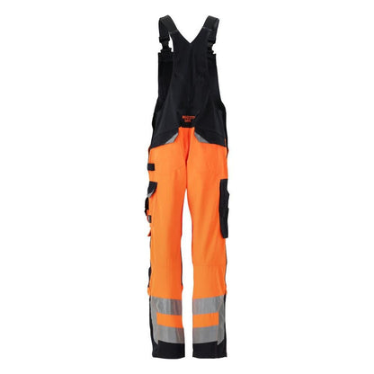 MASCOT® Newcastle Dungarees, hi-vis oranssi/musta-sininen