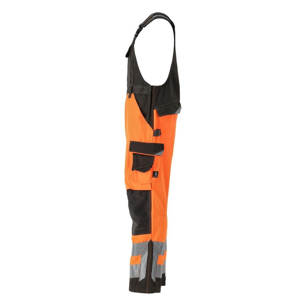 MASCOT® Newcastle Dungarees, hi-vis oranssi/tumma antrasiitti