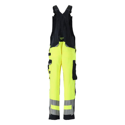 MASCOT® Newcastle Dungarees, hi-vis keltainen/musta-sininen
