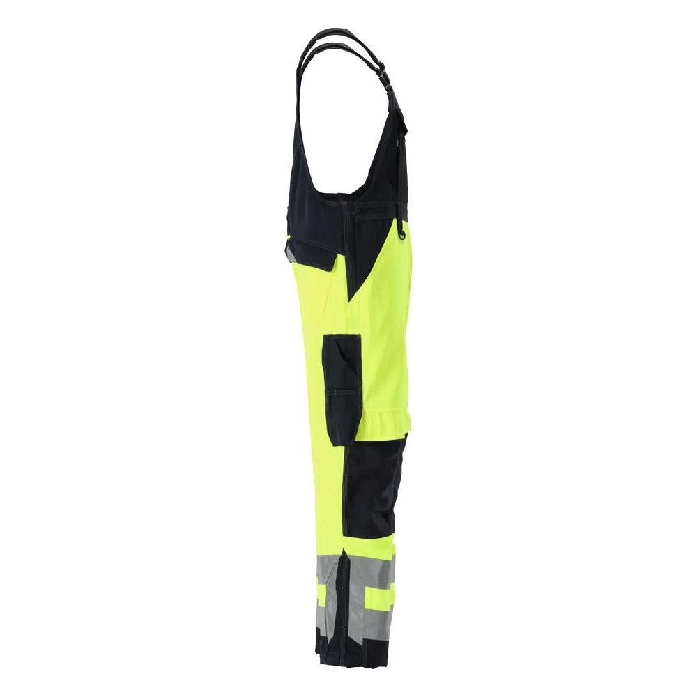 MASCOT® Newcastle Dungarees, hi-vis keltainen/musta-sininen