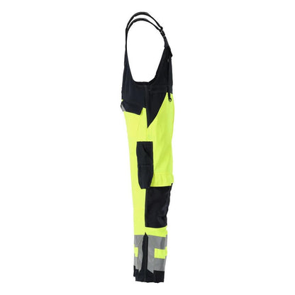 MASCOT® Newcastle Dungarees, hi-vis keltainen/musta-sininen