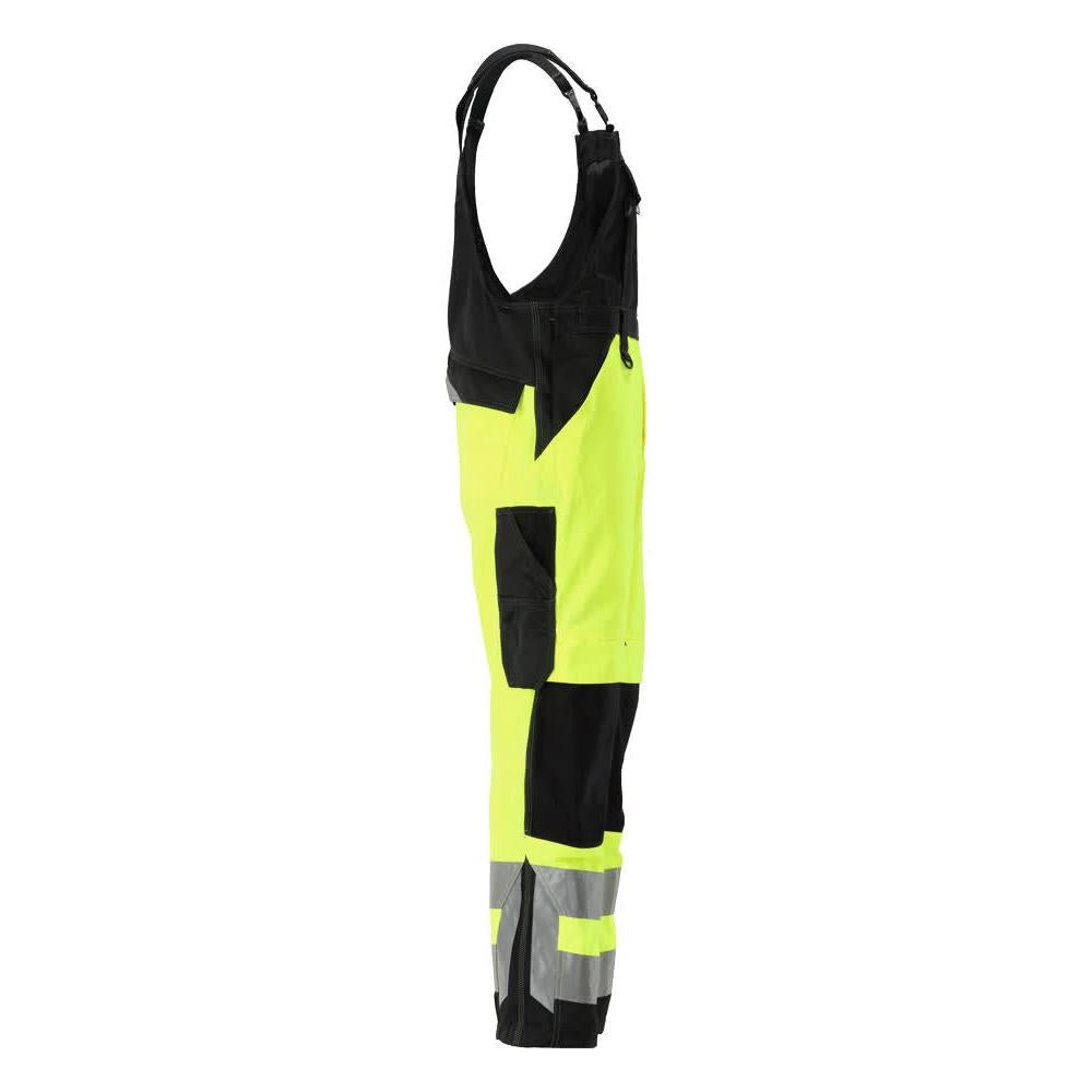 MASCOT® Newcastle Dungarees, hi-vis keltainen/musta