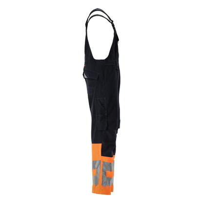 MASCOT® Sunderland Dungarees, musta sininen/hi-vis oranssi