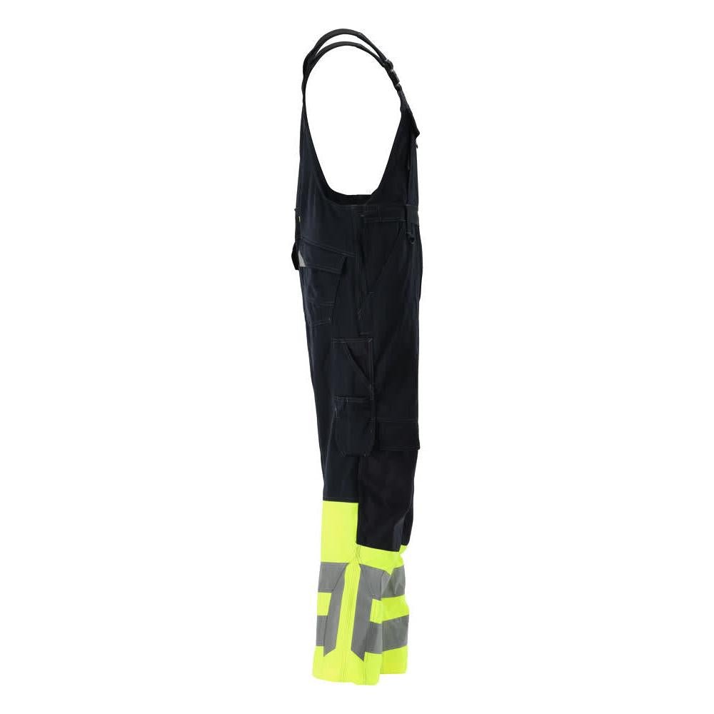 MASCOT® Sunderland Dungarees, musta sininen/hi-vis keltainen