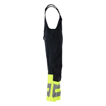 MASCOT® Sunderland Dungarees, musta sininen/hi-vis keltainen
