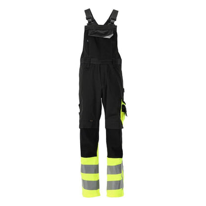 MASCOT® Sunderland Dungarees, musta/hi-vis keltainen