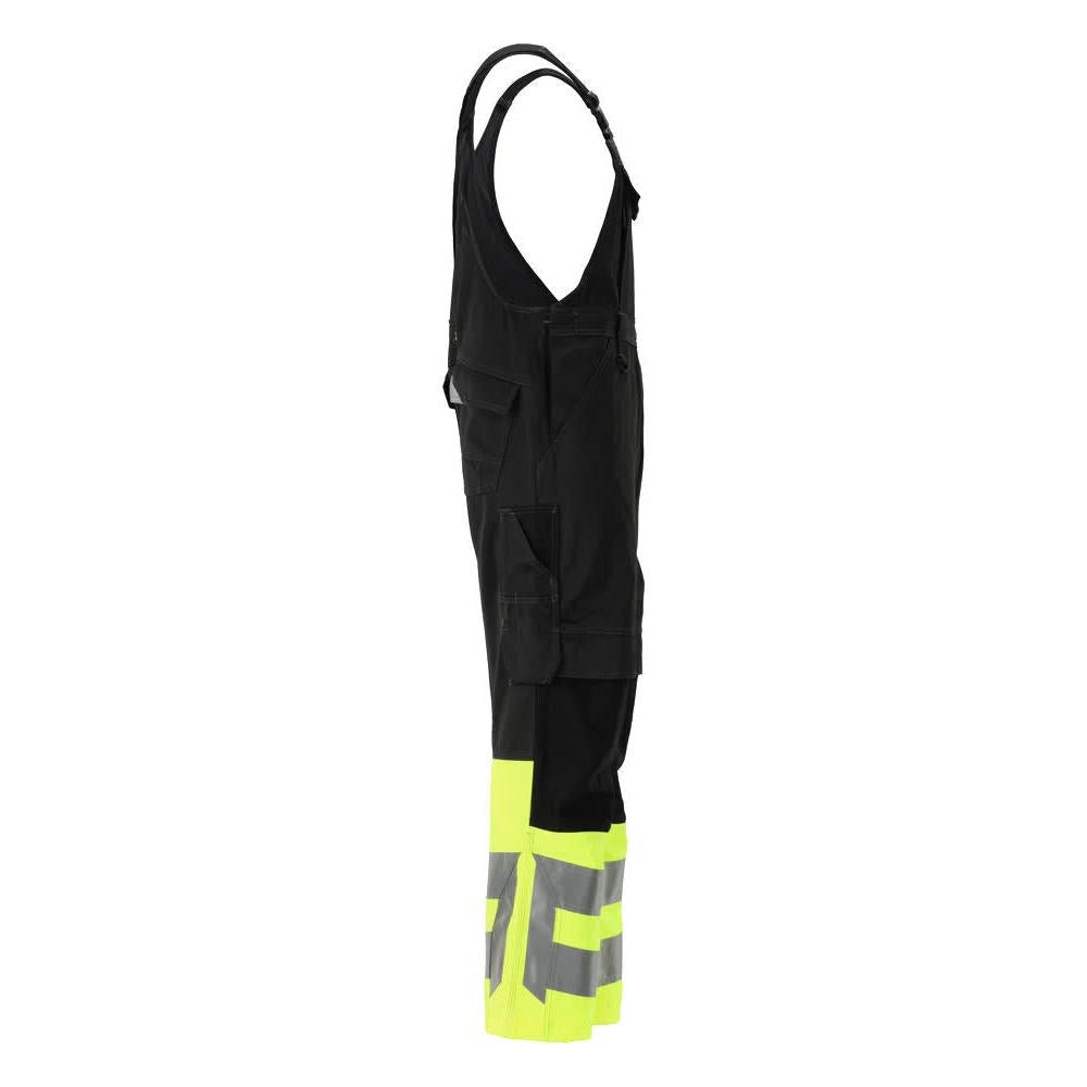 MASCOT® Sunderland Dungarees, musta/hi-vis keltainen