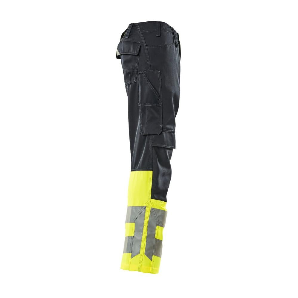 MASCOT® Leeds housut, musta sininen/hi-vis keltainen