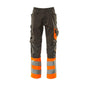 MASCOT® Leeds housut, tumma antrasiitti/hi-vis oranssi