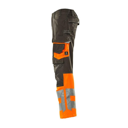 MASCOT® Leeds housut, tumma antrasiitti/hi-vis oranssi